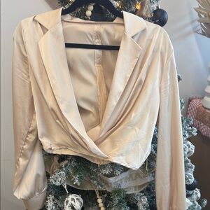 Elegant Cream Women's Blouse
